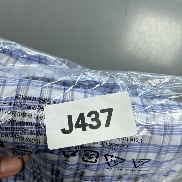 NEW Kirkland Signature Men's 17.5 Non-Iron Traditional Fit Dress Shirt Plaid - Picture 7 of 7